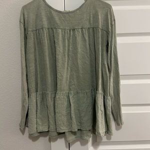 Long Sleeve Green Shirt